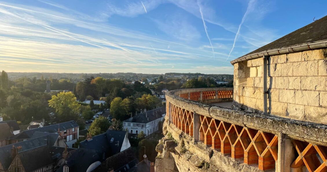 Vue sur la ville d'Amboise depuis les remparts