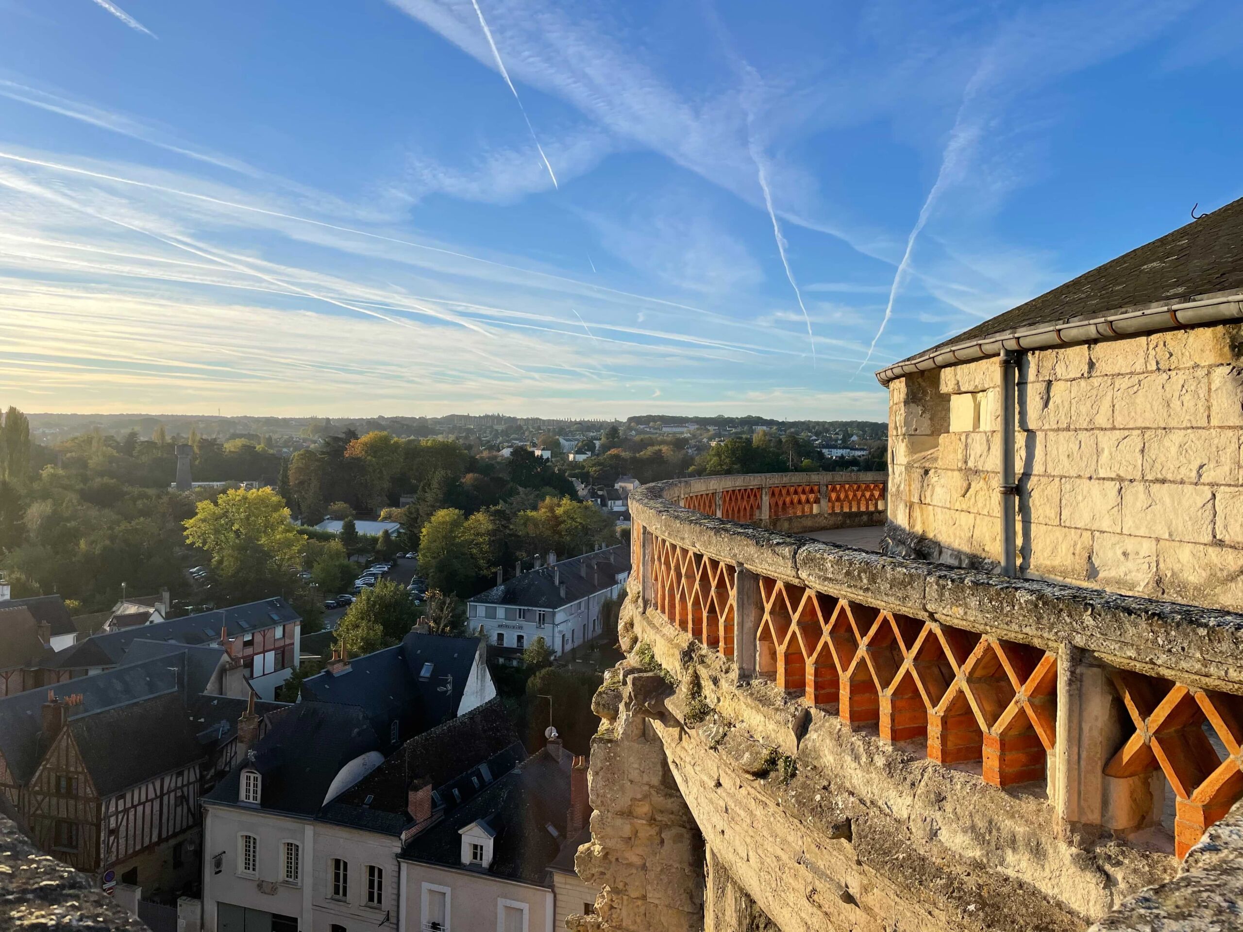 Vue sur la ville d'Amboise depuis les remparts