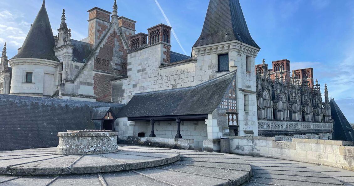 Toit de la tour cavalière château royal d'Amboise