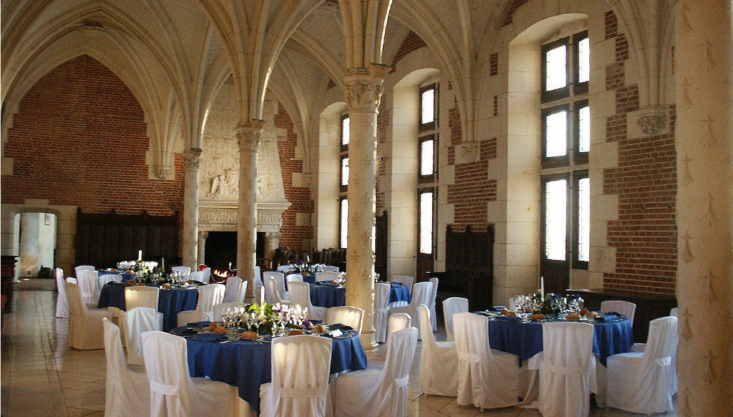 Grande salle du château lors d'une réception