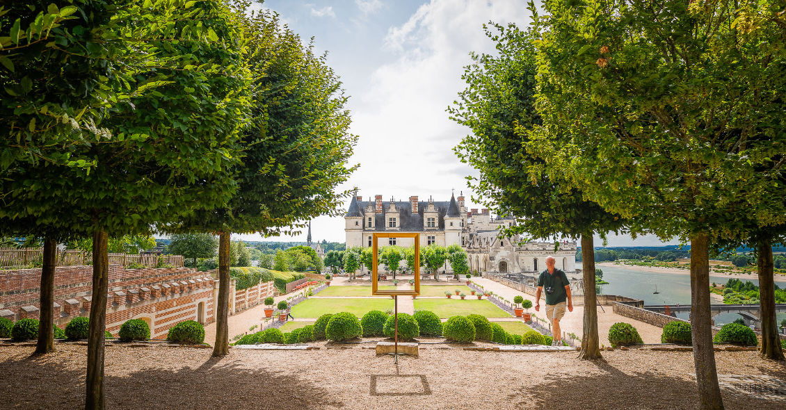 Vue des terrasses de Naples du Château Royal d'Amboise