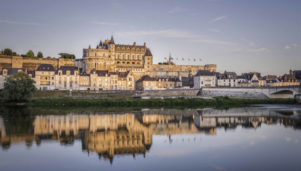 Vue du Château Royal d'Amboise depuis la Loire