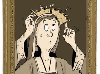 Portrait bd de la reine anne de bretagne dessiné par Paul Noblet